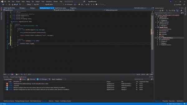 2 - Серверная часть. Hub и HubContext