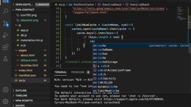 PWA Progressive Web App tutorial #21 limit number of cache смотреть онлайн