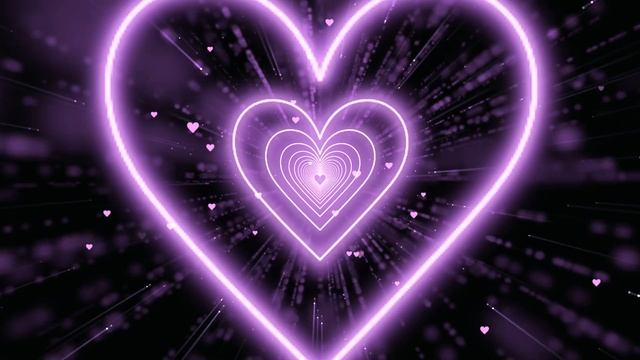 Heart Background?Purple Heart Tunnel | Animated Background | Wallpaper Heart Tunnel Loop