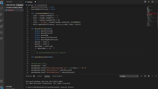 10CC417 - Python 3 - Crash Course - Mouse Release Event смотреть онлайн