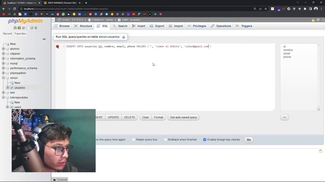MySQL desde 0 - #4 como insertar informacion en las tablas de mysql | Simon Castaño смотреть онлайн