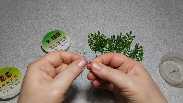 Бисероплетение. Дерево из бисера 1 часть. Жакаранда Дельта комнатная. Мастер класс. Пошаговый МК смотреть онлайн