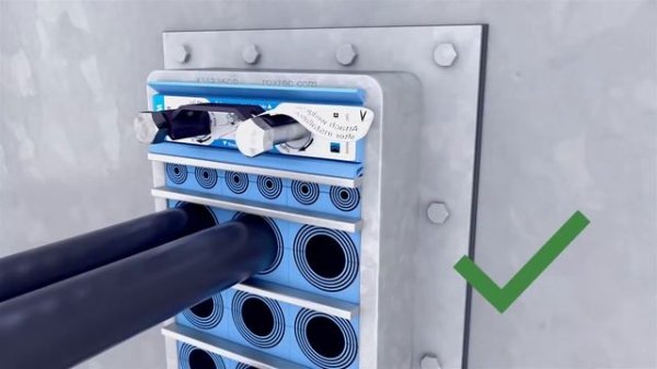 Визуальная проверка монтажа Roxtec