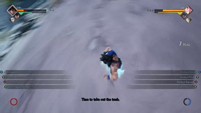 JUMP FORCE - Goku Ultra Instinct vs Goku Black SSJR 1vs1 Gameplay смотреть онлайн