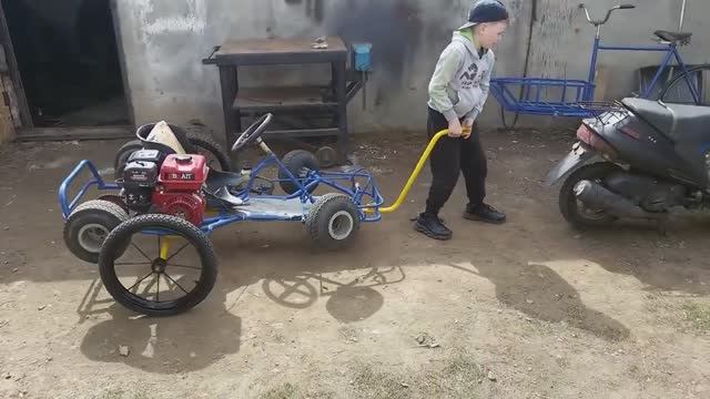 КАК СДЕЛАТЬ ВОЗОК ДЛЯ МОПЕДА!!! смотреть онлайн