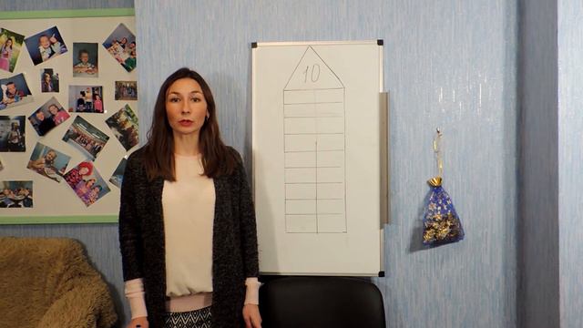 Цифра та число 10. Склад числа 10 смотреть онлайн