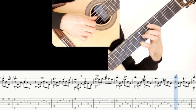 Chi mai (Ennio Morricone), Guitar lesson with sheet and Tab смотреть онлайн