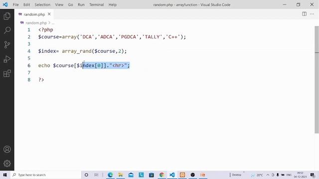 array rand and shuffle function website development with php смотреть онлайн