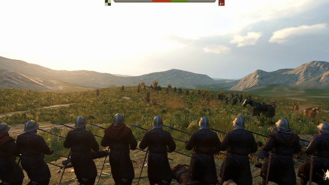 100 Banner Knights VS 100 Pikemen in Pike Brace (Spear bracing 1.6.2 Patch) смотреть онлайн