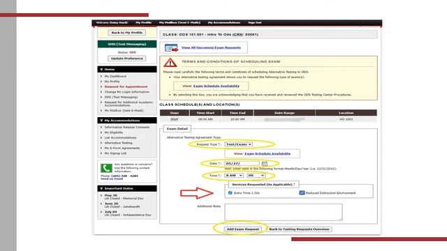 ODS Online Portal for Students: Requesting Testing Space at the ODS Testing Center смотреть онлайн