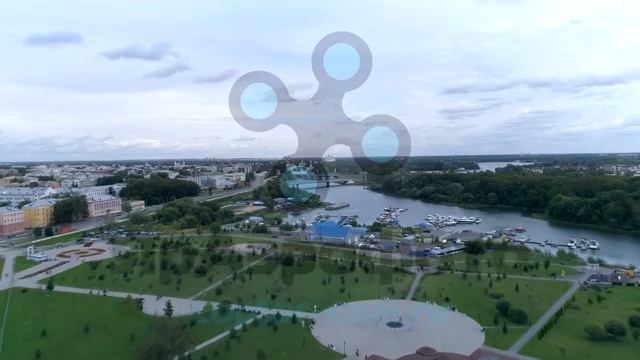 Ярославль. Концертно-зрелищный центр Миллениум. Аэросъемка. смотреть онлайн