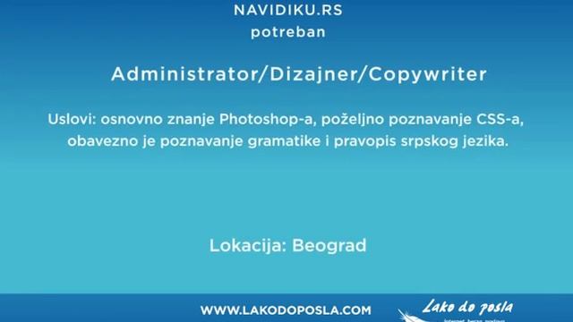 Medijski oglasi 17-21.2.2020. na www.lakodoposla.com смотреть онлайн