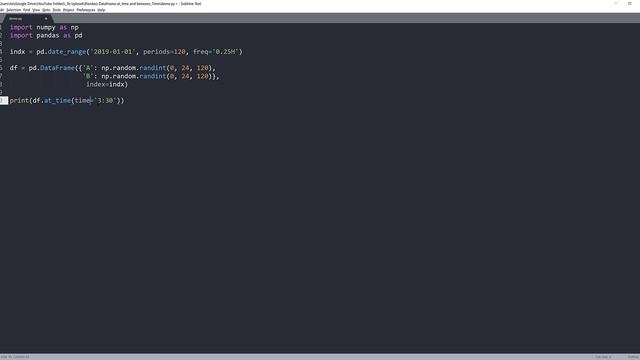 Pandas Tutorial | How to query records based on time value with at_time and between_time methods смотреть онлайн