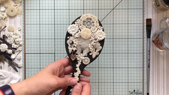 Altered hair brush for Finnabair-studio/Альтер-расческа для Finnabair-studio смотреть онлайн