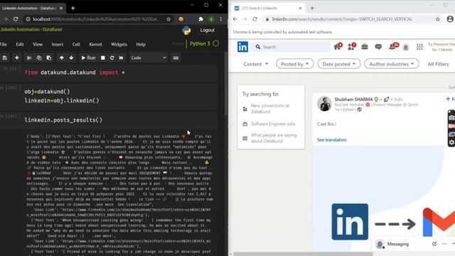 LinkedIn Posts Scraper| LinkedIn Automation | LinkedIn Search Posts- Python,DataKund смотреть онлайн