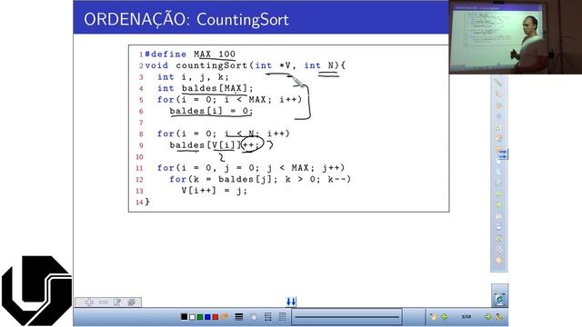 [ED] Aula 123 - Ordenação: CountingSort смотреть онлайн