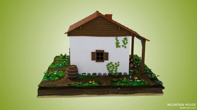 Blender 2.79 Mountain House Cartoon Styled смотреть онлайн