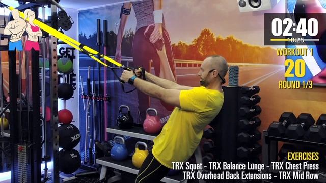 ? TRX Workout - Full Body (W1, D1) | Level 1 for Beginners ? TRXBLAST ?200-300 kcal смотреть онлайн