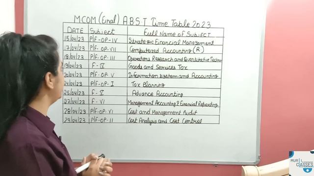 M.Com ABST Final Year Time Table 2023 | RAJASTHAN UNIVERSITY PG EXAM TIME TABLE 2023 смотреть онлайн