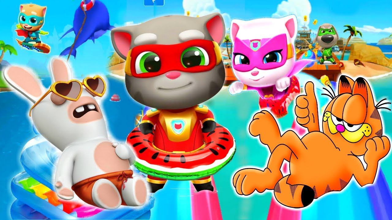 ГОВОРЯЩИЙ ТОМ ПОГОНЯ ГЕРОЕВ #10 Talking Tom Hero Dash лучше Бег за золотом смотреть онлайн