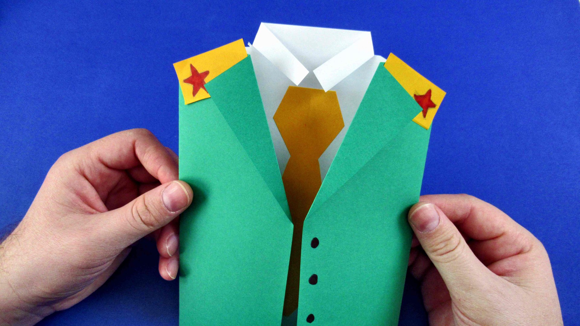 Открытка военная форма - Открытка к 9 мая своими руками смотреть онлайн