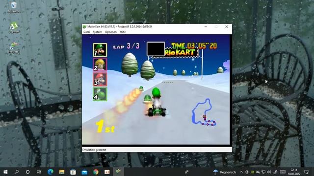 Project64 3.0.1.5664-2df3434 Mario Kart 64 Nintendo 64 German Deutsch смотреть онлайн