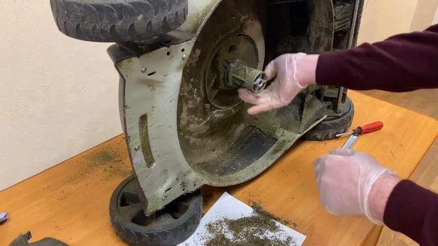 Замена ремня на газонокосилке AL-KO