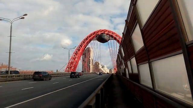 Москва 1038 Живописный мост, проспект Маршала Жукова осень утро смотреть онлайн