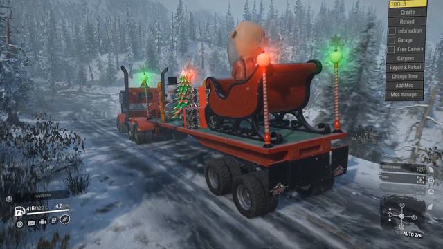 SnowRunner - X9 Christmas Truck смотреть онлайн