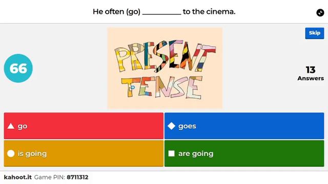 KAHOOT! ONLINE TOURNAMENT- 54-2 Present Simple vs Present Continuous Tense смотреть онлайн