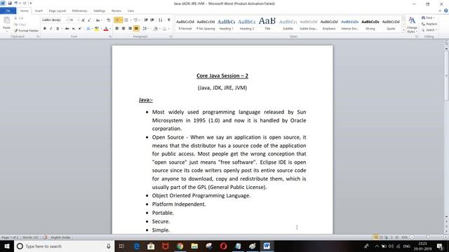 Java JDK JRE JVM Concept - Core Java - Session 2 смотреть онлайн