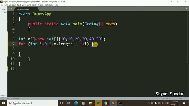 How to print all elements present in array || Shyam Sundar смотреть онлайн