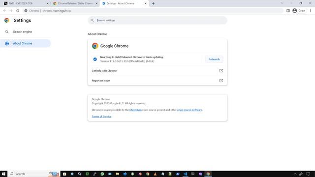 Chrome exploit CVE-2023-2136 смотреть онлайн