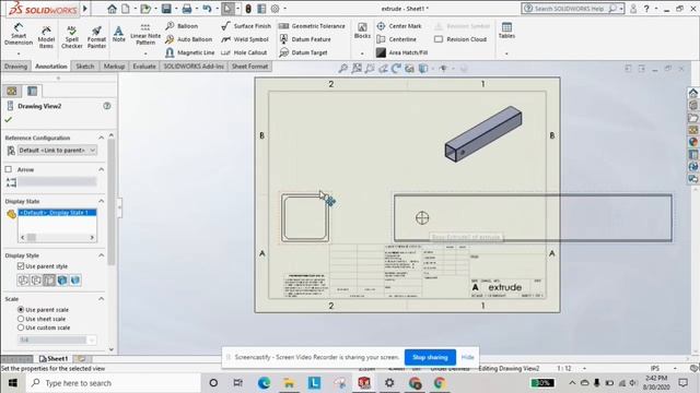 Break Views in Solidworks Drawing смотреть онлайн