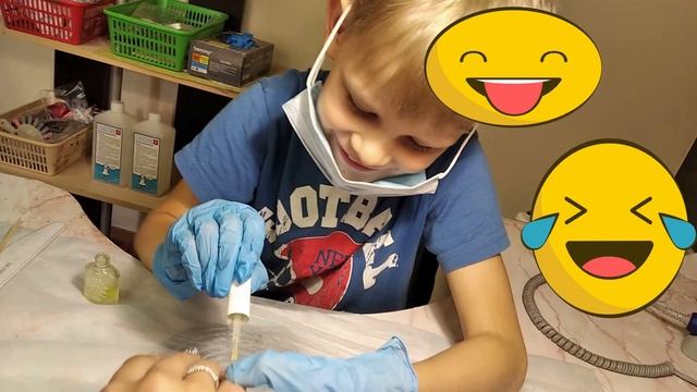 Мраморный маникюр.Осенний дизайн. маникюр на клиенте