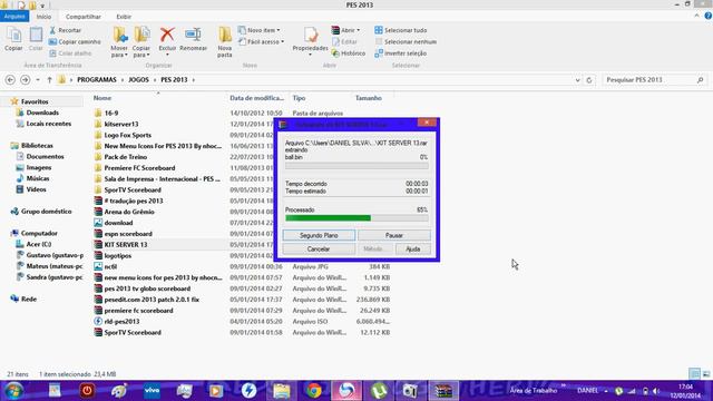TUTORIAL DE COMO BAIXAR E INSTALAR A PASTA KITSERVER 13 PARA PES 2013 смотреть онлайн
