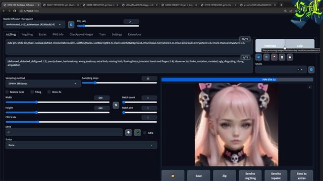 ПРОКАЧАЙ СВОЙ АРТ в STABLE DIFFUSION