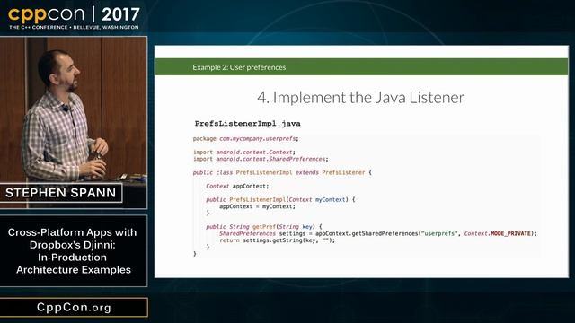 CppCon 2017: Stephen Spann “Cross-Platform Apps with Dropbox’s Djinni...” смотреть онлайн
