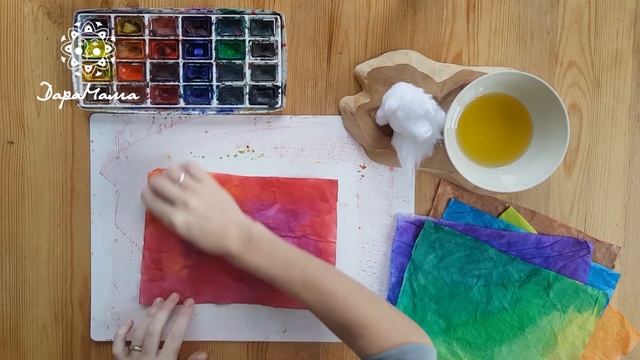 Цветная калька своими руками. Мастер-класс. смотреть онлайн