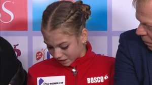 Саша Трусова плачет Trusova is crying