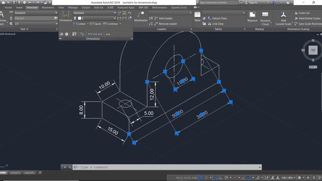 AutoCAD 4 2 DIMENSIONING GIVING DIMENSIONS TO SKETCH смотреть онлайн