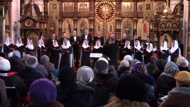 "Kyrie eleison" соло Алиса Лапенок- Грузинский патриарх Илия II смотреть онлайн