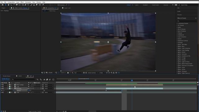 Мощнейший переход в прыжке! Разбор эффектов в After Effects смотреть онлайн