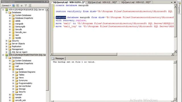 DB Refreshment in ms sql server смотреть онлайн