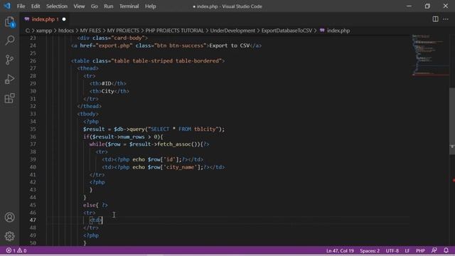 Export database record into csv file in PHP and MySQL Free Source code and Tutorial смотреть онлайн