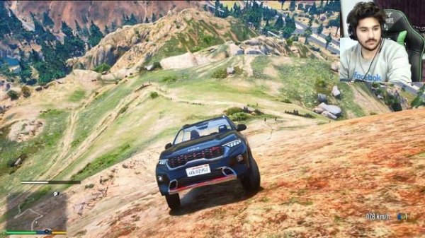 GTA 5 : FRANKLIN KIA SONET PULLING ACCIDENTAL SCHOOL BUS FROM MOUNTAINS RIVER OMG!