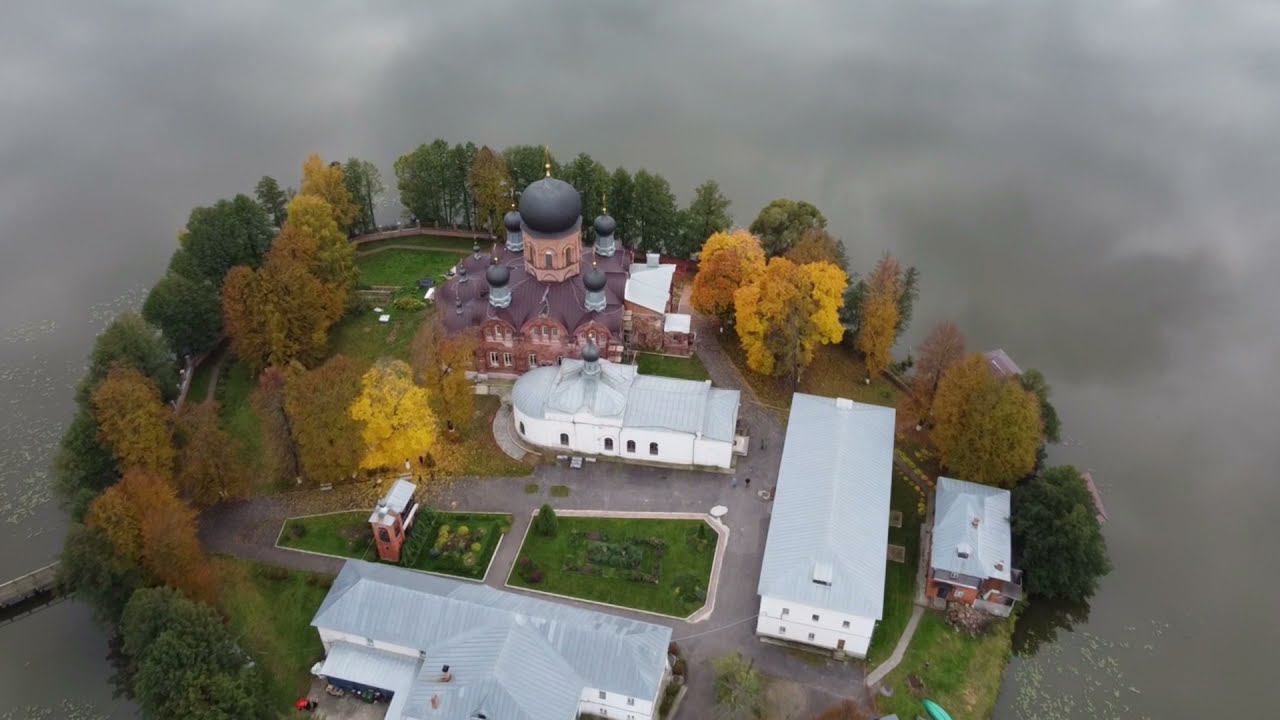 Введенский Островной монастырь. Съемка с Дрона. Покров смотреть онлайн