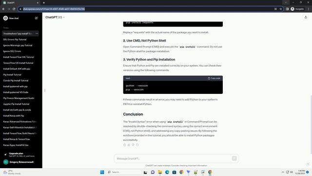 pip install invalid syntax cmd смотреть онлайн