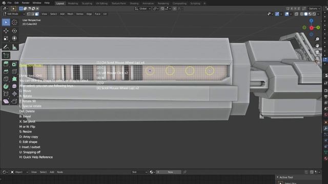 Spaceship Speed Modeling - Grid Modeler (blender addon) смотреть онлайн