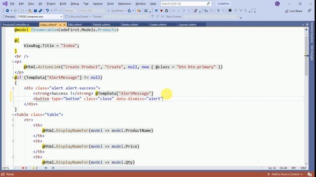 Bootstrap Alert - With Close Button in ASP.NET MVC | Show Success Message after submitting data смотреть онлайн